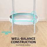 2 x Plant Display Stand - 2 - Tier Silver - Decor Delight Aus