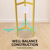 2 x Tall Plant Display Stand - Gold - Decor Delight Aus