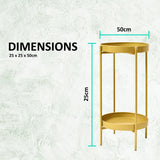 Classic Plant Stand - 2-Tier Gold