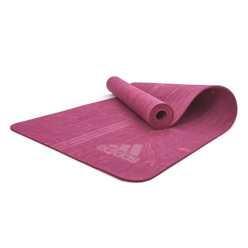 Adidas Premium 5mm Camo Sports Home/Gym Fitness Exercise Yoga Mat Power Berry - Decor Delight Aus