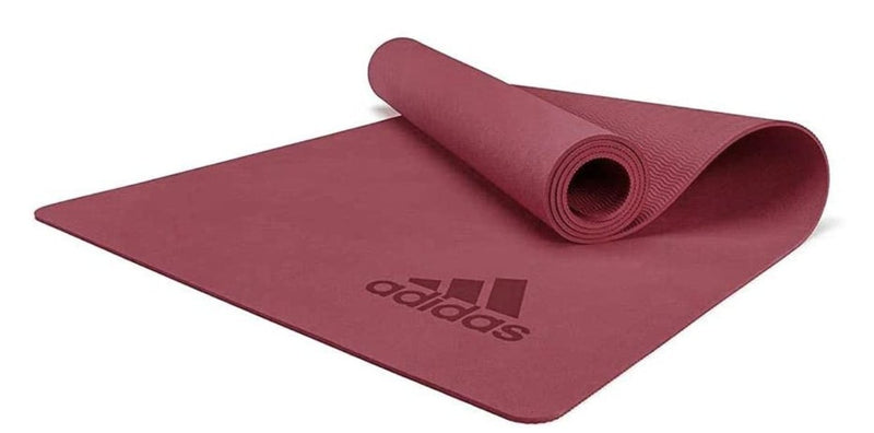 Adidas Premium Yoga Mat 5mm Exercise Training Floor Gym Fitness Pilates - Mystery Ruby - Decor Delight Aus