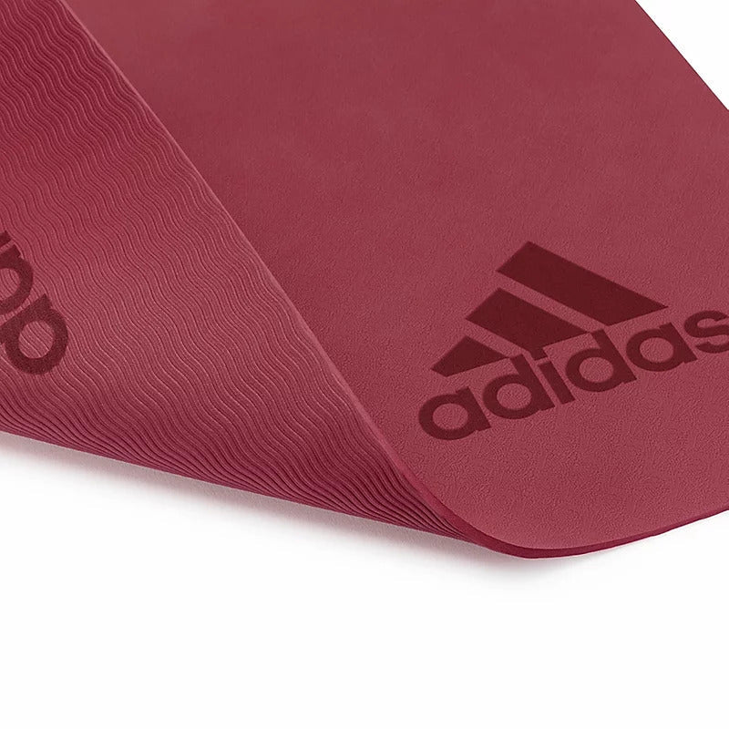 Adidas Premium Yoga Mat 5mm Exercise Training Floor Gym Fitness Pilates - Mystery Ruby - Decor Delight Aus