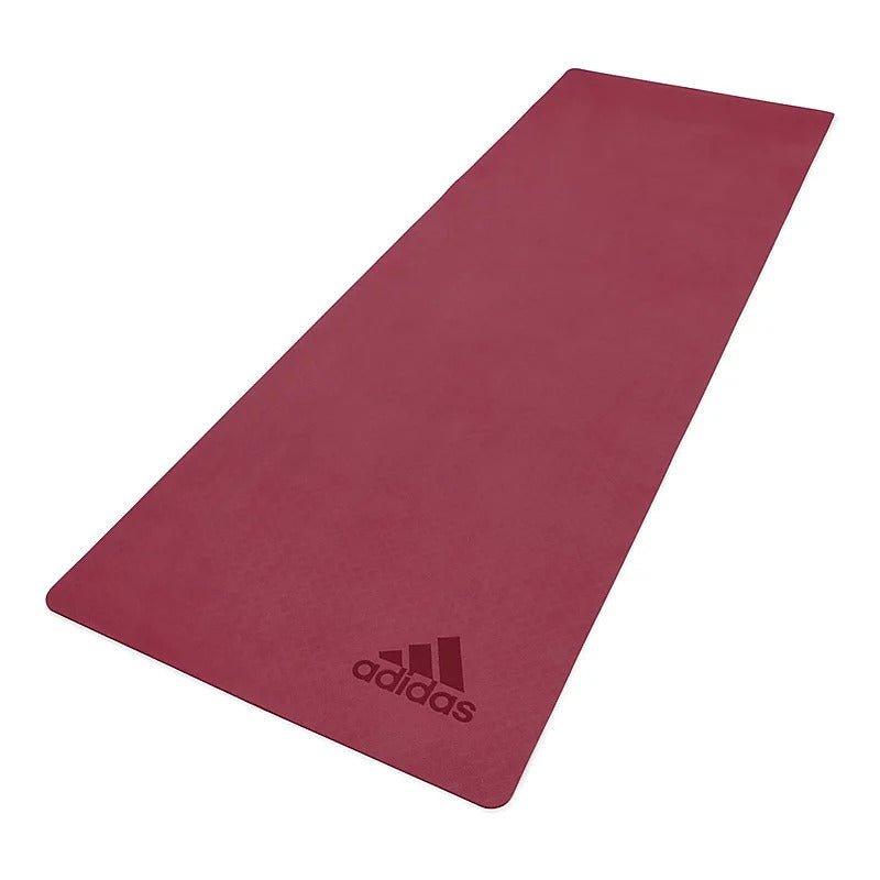 Adidas Premium Yoga Mat 5mm Exercise Training Floor Gym Fitness Pilates - Mystery Ruby - Decor Delight Aus