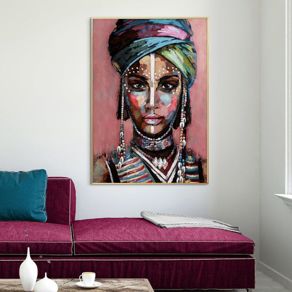 African Woman II | Gold Frame - Decor Delight Aus