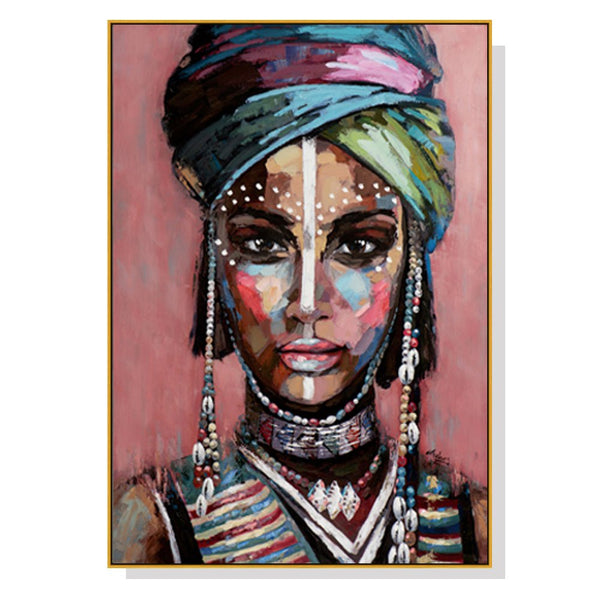 African Woman II | Gold Frame - Decor Delight Aus