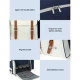 Alfresco 4 Person Picnic Basket Set Backpack Bag Insulated Blue - Decor Delight Aus