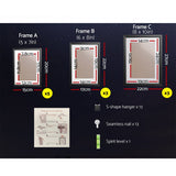Artiss Photo Frames Art Holder 11PCS 5x7" 6x8" 8x10" Black - Decor Delight Aus