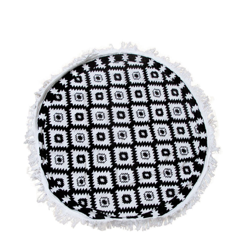 Aztec 100% Cotton Round Beach Towel - Decor Delight Aus