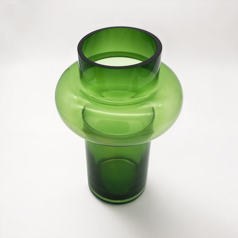 Bamboo Glass Vase - Green - Decor Delight Aus