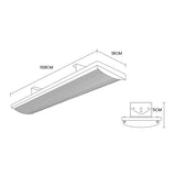 BIO 2400W Outdoor Strip Heater Electric Radiant Panel Bar Mounted Wall Ceiling - Decor Delight Aus