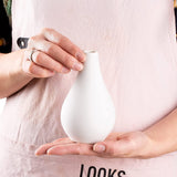 Ceramic Set of 5 White Vases - Decor Delight Aus
