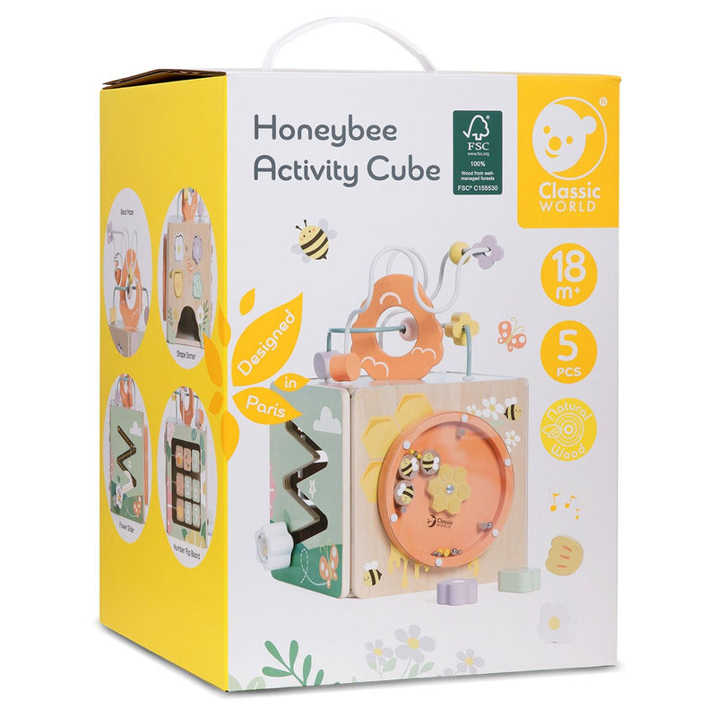 Classic World Honeybee Activity Cube - Decor Delight Aus