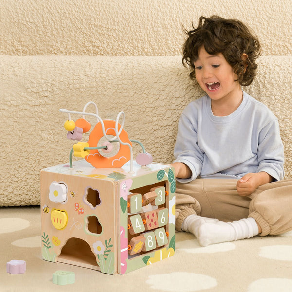 Classic World Honeybee Activity Cube - Decor Delight Aus
