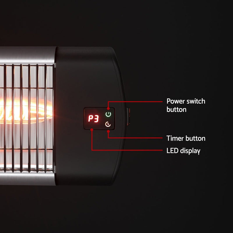 Devanti Electric Strip Heater Radiant Heaters 3000W - Decor Delight Aus