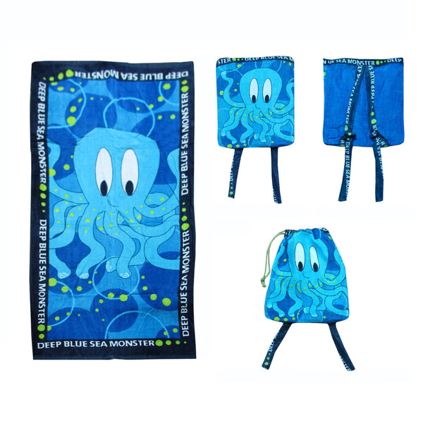 Extra Large Kids 2 in 1 Beach Towel and Bag - Decor Delight Aus