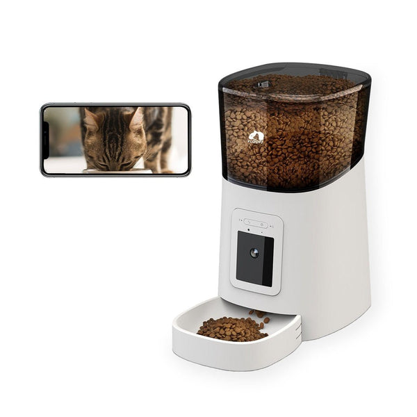 Floofi Smart Pet Feeder with Camera - White - Decor Delight Aus