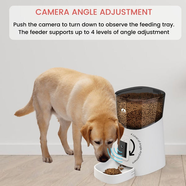 Floofi Smart Pet Feeder with Camera - White - Decor Delight Aus