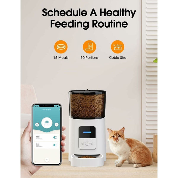 Food Dispenser 6L Wifi & Mic - Decor Delight Aus