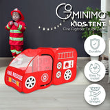 GOMINIMO Kids Fire fighting truck Tent (Red) - Decor Delight Aus