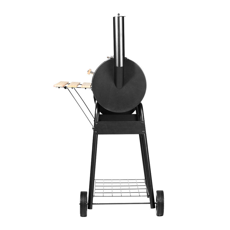 Grillz BBQ Grill 2 - In - 1 Offset Charcoal Smoker - Decor Delight Aus