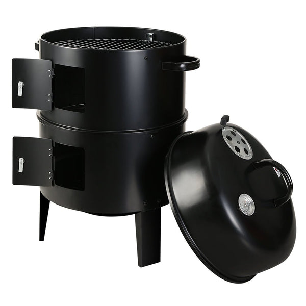 Grillz BBQ Grill 3 - In - 1 Charcoal Smoker - Decor Delight Aus