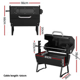 Grillz BBQ Grill Charcoal Electric Smoker Roaster - Decor Delight Aus