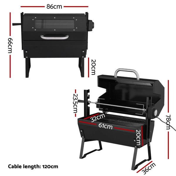 Grillz BBQ Grill Charcoal Electric Smoker Roaster - Decor Delight Aus