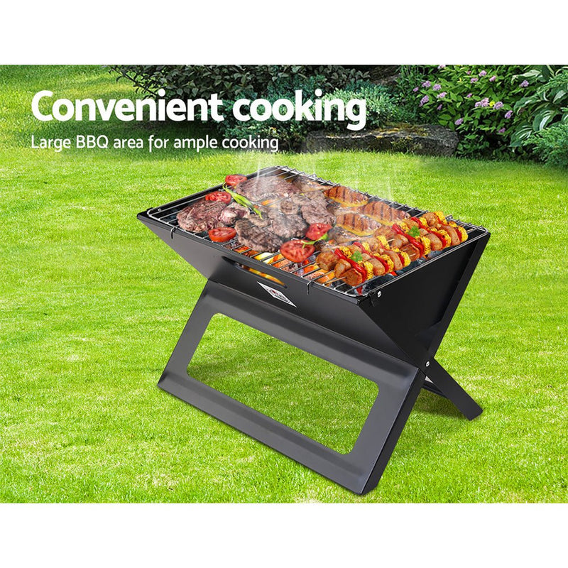 Grillz BBQ Grill Charcoal Smoker Foldable - Decor Delight Aus