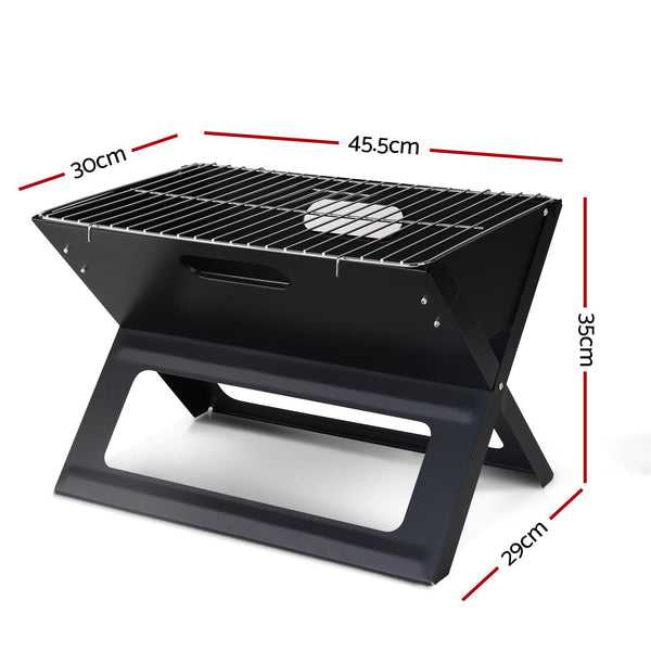 Grillz BBQ Grill Charcoal Smoker Foldable - Decor Delight Aus