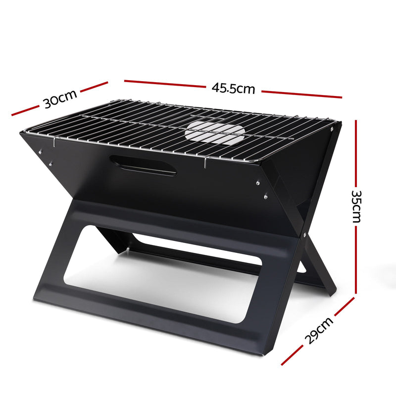 Grillz BBQ Grill Charcoal Smoker Foldable - Decor Delight Aus
