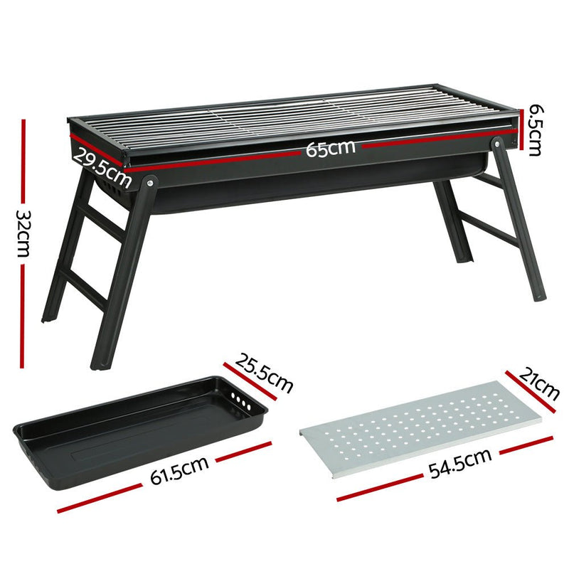 Grillz BBQ Grill Charcoal Smoker Foldable - Decor Delight Aus