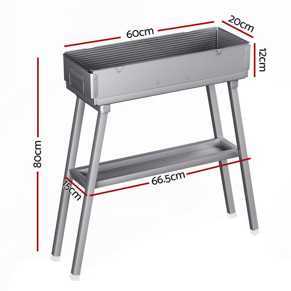 Grillz BBQ Grill Charcoal Smoker Portable Barbecue - Decor Delight Aus