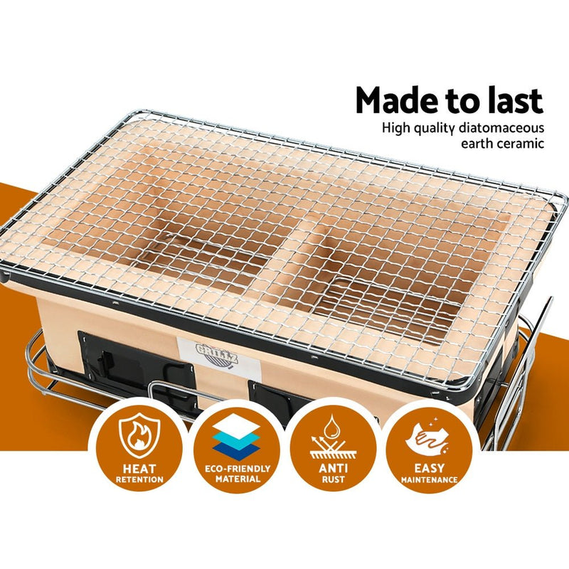 Grillz BBQ Grill Tabletop Charcoal Smoker - Decor Delight Aus