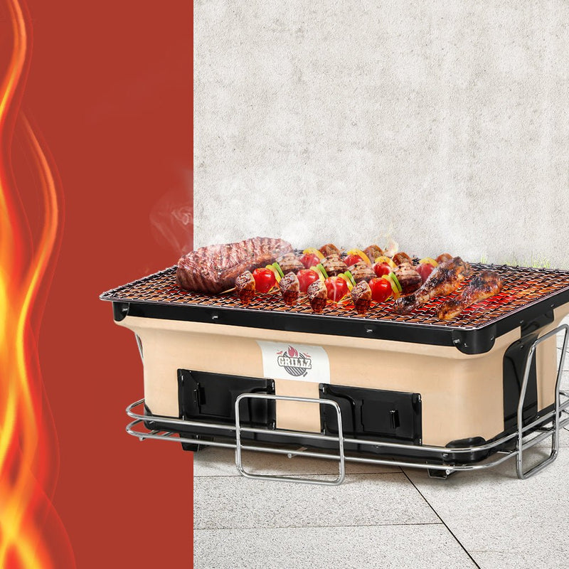 Grillz BBQ Grill Tabletop Charcoal Smoker - Decor Delight Aus