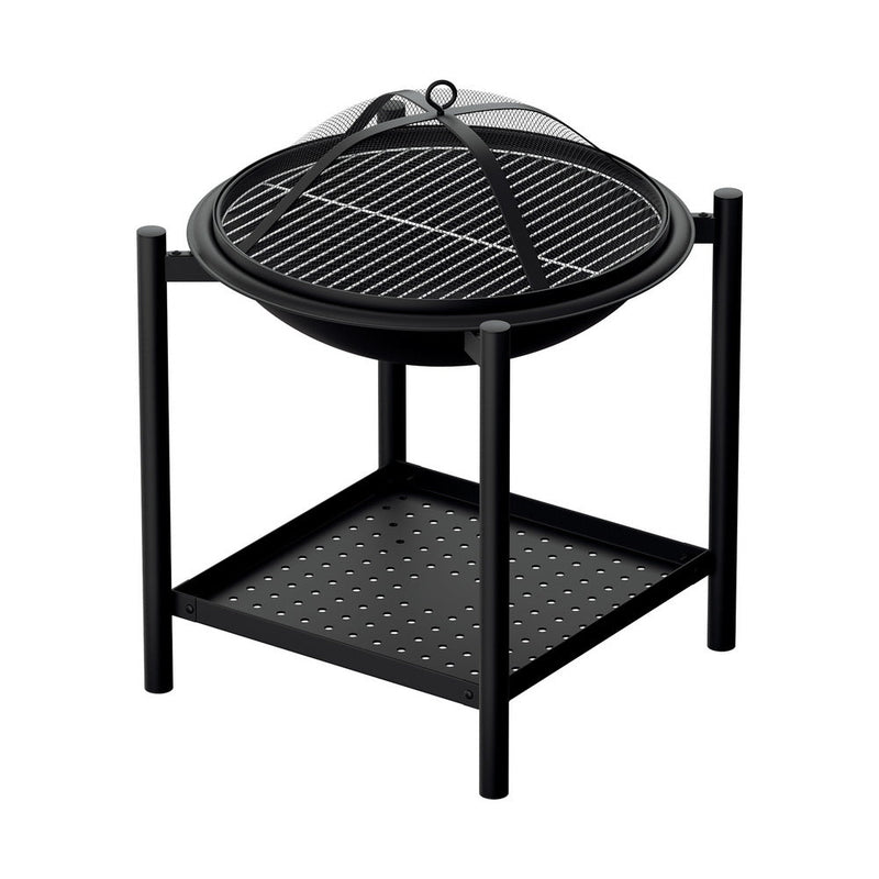 Grillz Fire Pit BBQ Grill 2 - in - 1 Outdoor - Decor Delight Aus