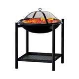 Grillz Fire Pit BBQ Grill 2 - in - 1 Outdoor - Decor Delight Aus