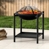 Grillz Fire Pit BBQ Grill 2 - in - 1 Outdoor - Decor Delight Aus