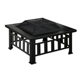 Grillz Fire Pit BBQ Grill 2 - In - 1 Table - Decor Delight Aus