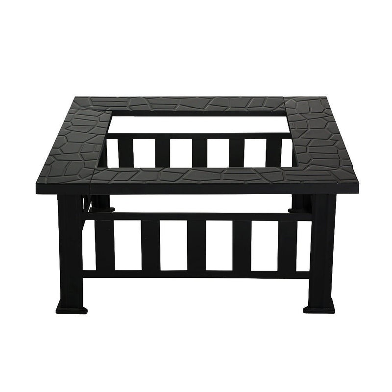 Grillz Fire Pit BBQ Grill 2 - In - 1 Table - Decor Delight Aus