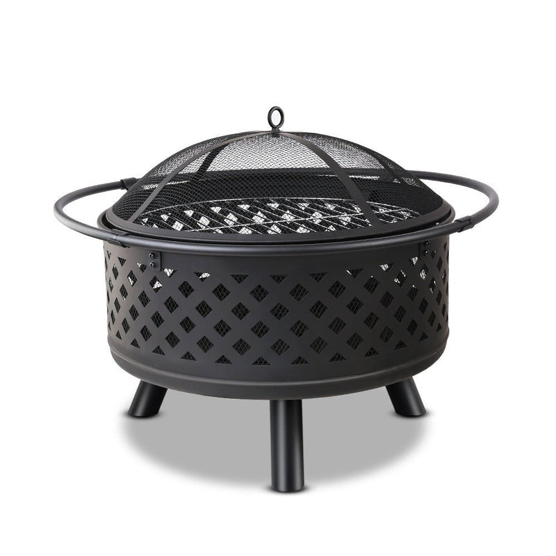 Grillz Fire Pit BBQ Grill 76cm - Decor Delight Aus