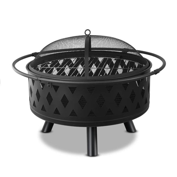 Grillz Fire Pit BBQ Grill 82cm - Decor Delight Aus