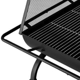 Grillz Fire Pit BBQ Grill Outdoor Fireplace Steel - Decor Delight Aus