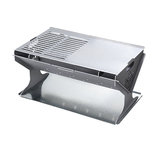 Grillz Fire Pit BBQ Grill Steel - Decor Delight Aus