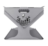 Grillz Fire Pit BBQ Grill Steel - Decor Delight Aus