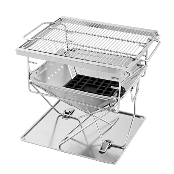 Grillz Fire Pit BBQ Grill with Carry Bag Camping - Decor Delight Aus