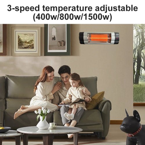 Infrared Electric Wall Heater Patio Bathroom Heat Waterproof Strip with Remote - Decor Delight Aus