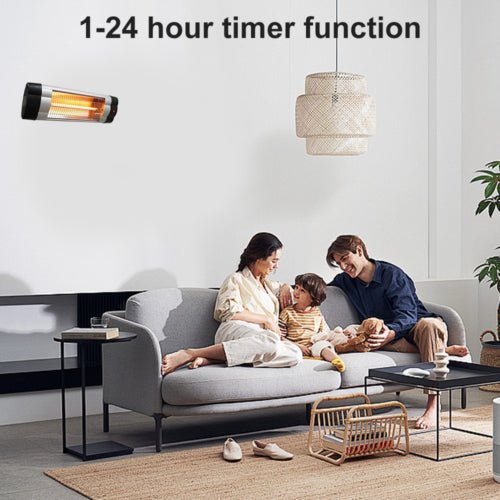 Infrared Electric Wall Heater Patio Bathroom Heat Waterproof Strip with Remote - Decor Delight Aus