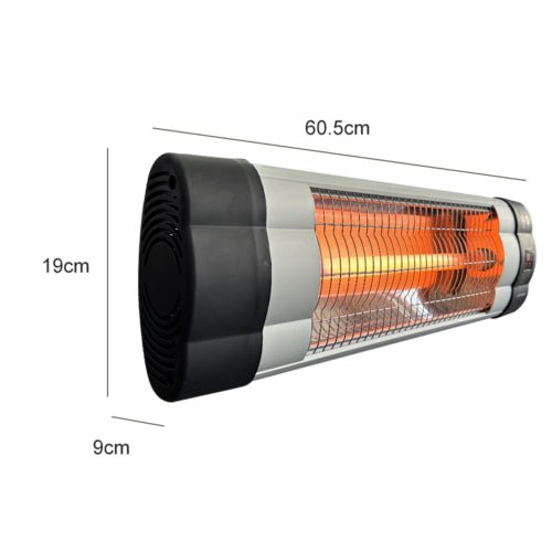 Infrared Electric Wall Heater Patio Bathroom Heat Waterproof Strip with Remote - Decor Delight Aus