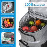 Insulated Cooler Backpack - Portable Outdoor Picnic and Beverage Bag with Bottle Opener (Gray) - Decor Delight Aus