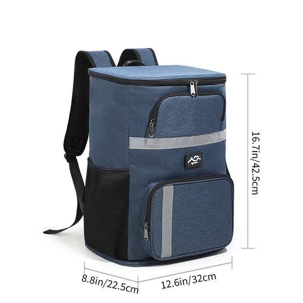 Insulated Cooler Backpack - Portable Outdoor Picnic and Beverage Bag with Bottle Opener (Navy blue) - Decor Delight Aus